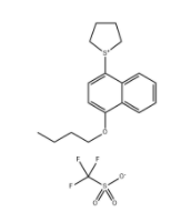 1-(4-丁氧基萘基)四氢-1H-噻吩-1-三氟甲磺酸盐CAS号：209482-15-5